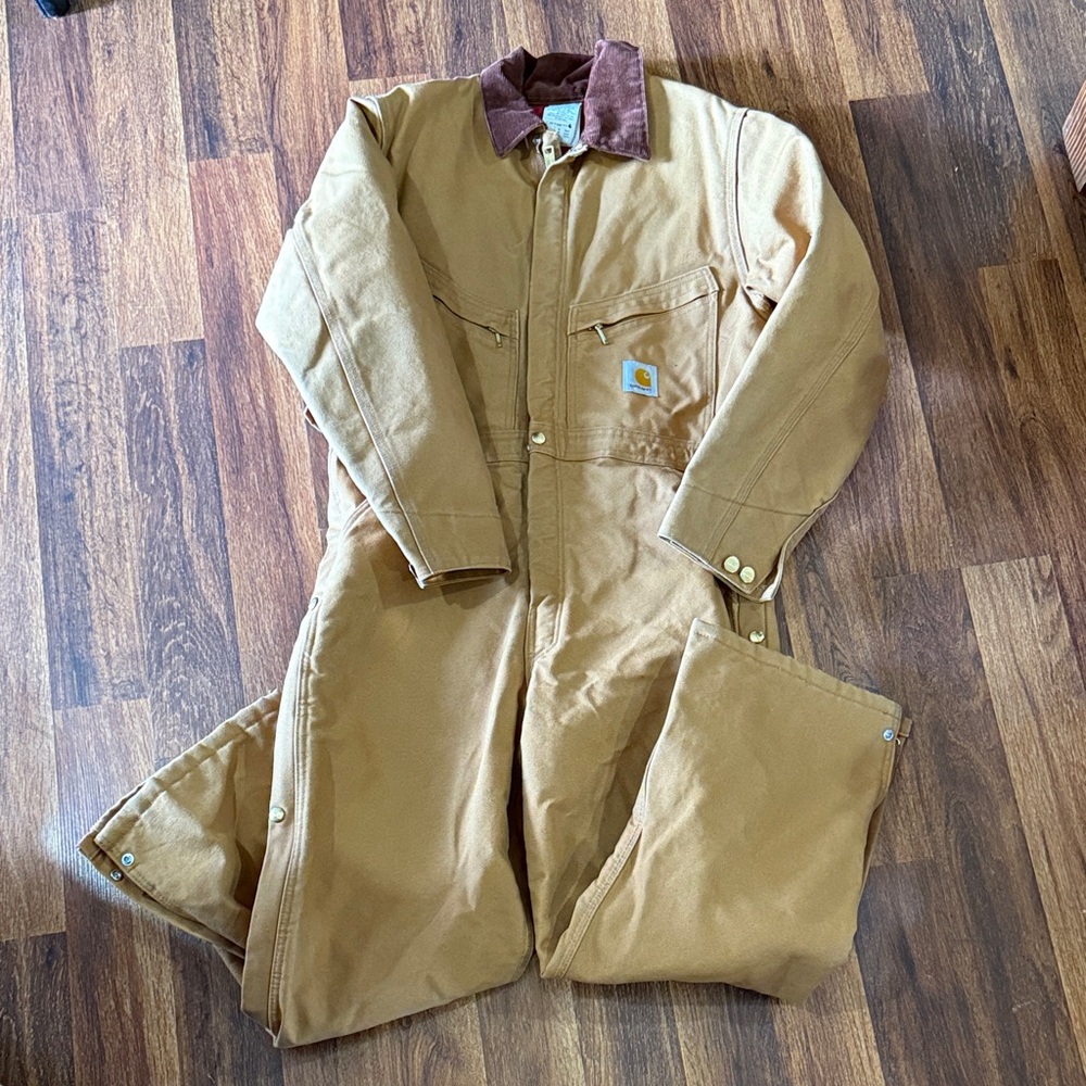 Brown Coverall with Logo Patch